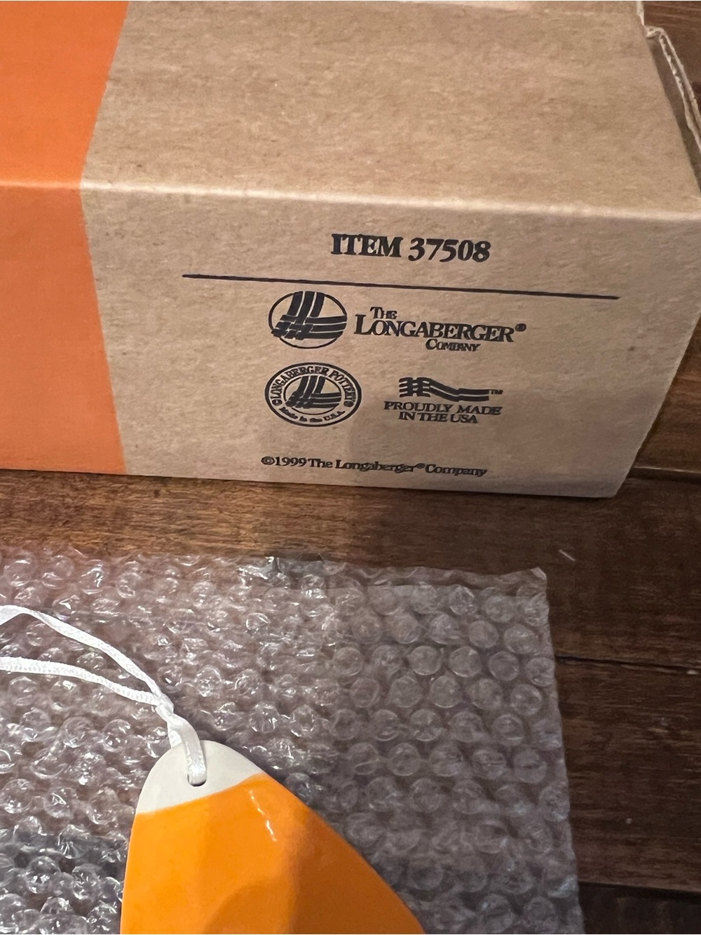 Longaberger Vintage Candy Corn Votives Set + Bonus Candy Corn Tie-On 🍂 - Picture 5 of 10